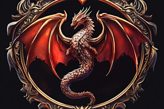 design awesome rpg fantasy or sci fi logo for you