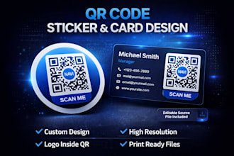 do qr code sticker card code calling
