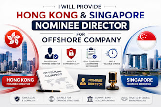 provide hongkong and singapore nominee director for offshore company