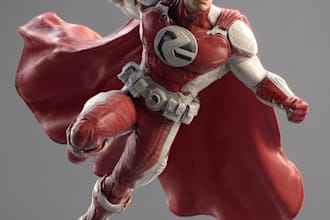 superhero character for comics