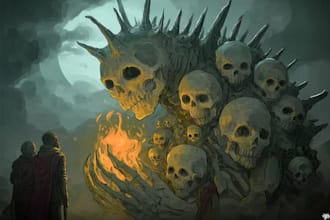 draw fantasy, mythology, aliens, monster illustration