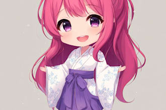make personalized anime chibi portrait