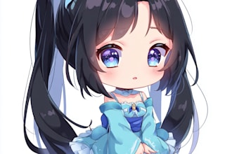 create kawaii anime chibi artwork