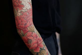 create a tattoo design of tattoo sleeve