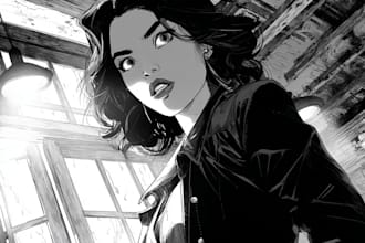 comic book illustration with comic illustrator
