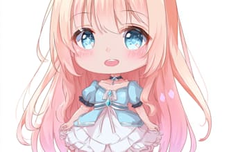 create chibi character for stickers