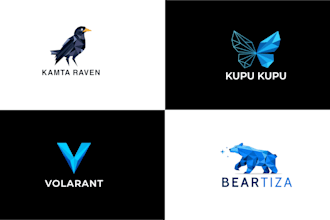 design or redesign custom polygonal or geometric logo in 24hrs