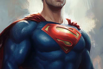 superhero character for comics