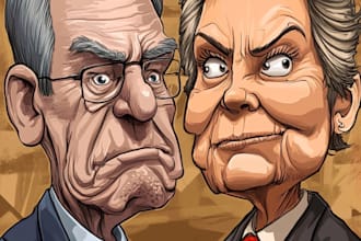 illustrate political cartoon for you