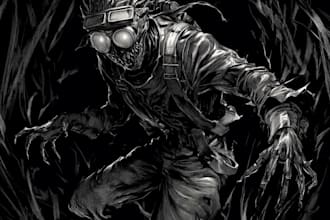 fantasy horror and fantasy horror character art
