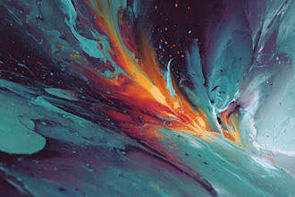 paint digital abstract art works