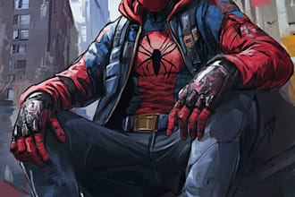 superhero character for comics