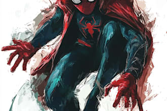 illustrate comic book covers, pages, pinups, superheroes