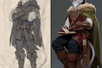dnd character art and dnd character art