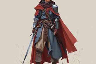 create epic fantasy character portrait or full body art