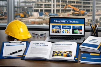 develop osha safety training course, hse manual, workplace compliance program
