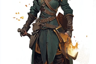 fantasy character and dnd character illustration