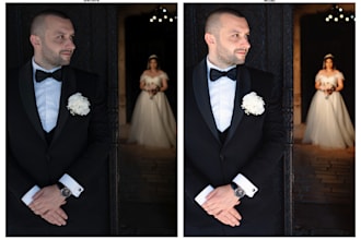 professionally edit your wedding and event photos