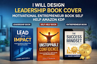 design leadership book cover motivational entrepreneur book self help amazon kdp