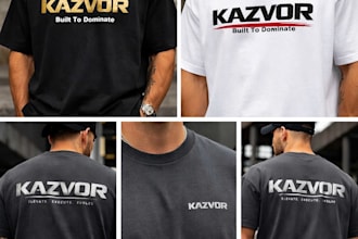 design modern street wear and oversized tshirt design for clothing brand