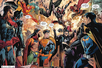 do a superhero comic art