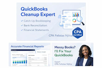clean up and reconcile your quickbooks online books