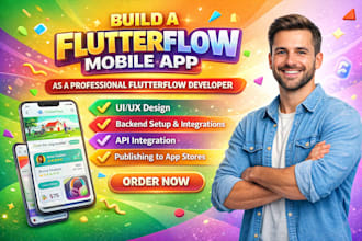 build a flutterflow mobile app as a professional flutterflow developer