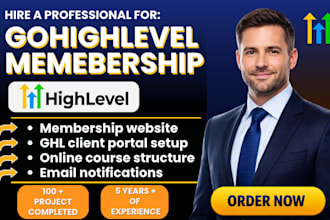 build gohighlevel membership website ghl client portal ghl online course upload