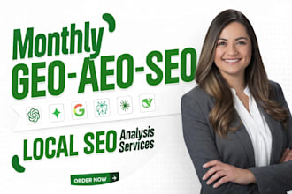 do monthly website SEO, GEO aeo backlink building