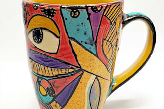 create a custom coffee mug design or coffee cup design