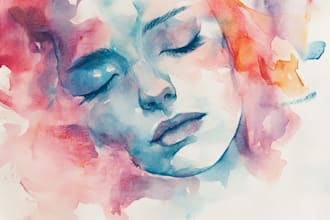 draw a unique watercolor illustration
