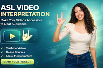 interpret your video into american sign language asl professionally