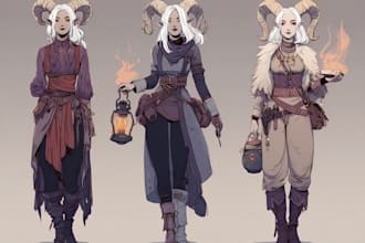draw character design, concept art, portrait