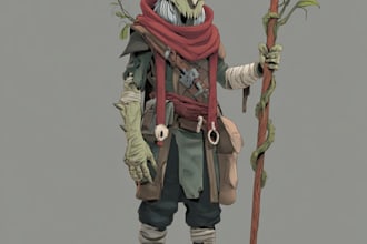 illustrate creepy dark fantasy and horror characters