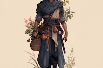 fantasy character art and unique fantasy character