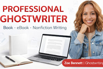 ghostwrite ebook nonfiction ebook ghostwriting selfhelp ebook expert ghostwriter