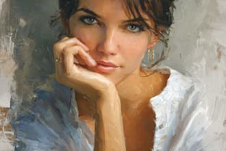 make artistic oil painting