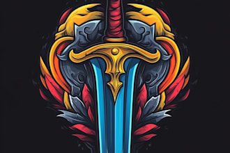 do a fantasy game logo