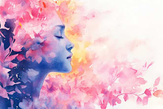 draw a unique watercolor illustration