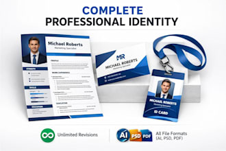 design a professional resume and business card