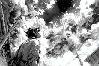draw a unique comic book page or manga page