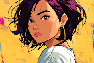 draw anime character illustration