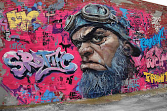 create custom graffiti art designs murals and wall arts