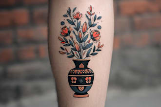 draw traditional or neo traditional tattoo style design