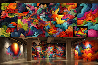 design graffiti designs, murals and wall arts