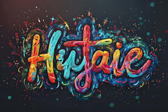 do design custom typography lettering logo