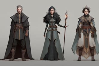 dnd character art and concept art