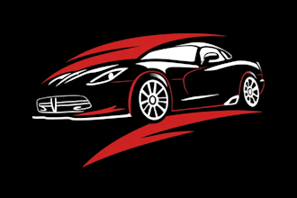 create a modern automotive logo design
