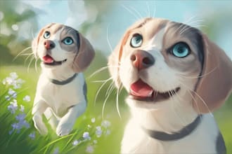paint stunning pet portrait