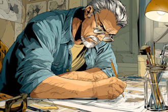 epic comic book illustrations for your story